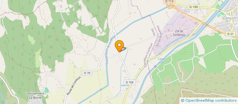 localisation de l'entreprise JBG INVEST à CORNILLON-CONFOUX