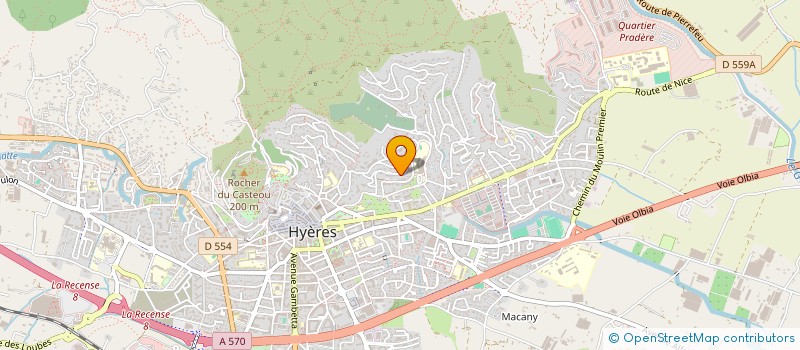localisation de l'entreprise JBH à HYERES