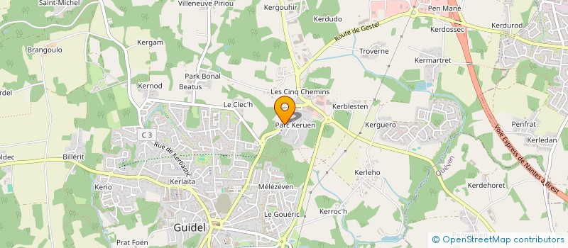 localisation de l'entreprise JBH à GUIDEL