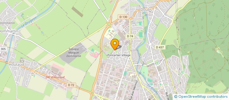 localisation de l'entreprise JBH  PONTARLIER