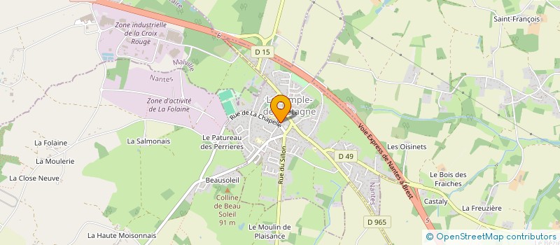 localisation de l'entreprise JBH AUTOS 44  LE TEMPLE-DE-BRETAGNE