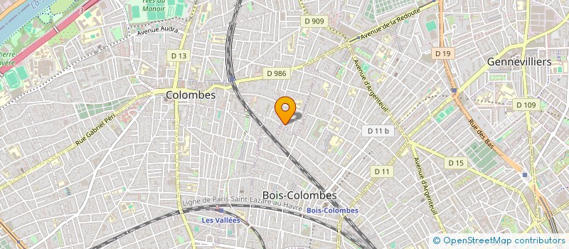 localisation de l'entreprise JBH HOLDING à COLOMBES