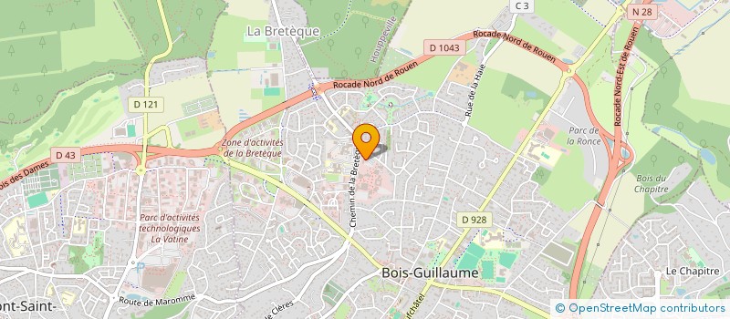 localisation de l'entreprise JBHI  BOIS-GUILLAUME