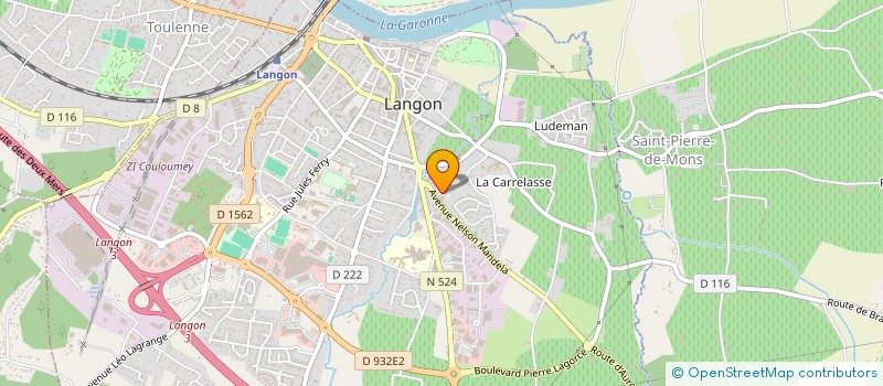 localisation de l'entreprise JBJORTHO à LANGON