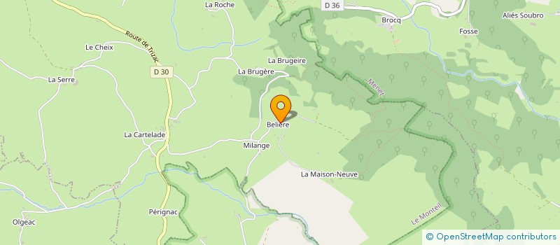 localisation de l'entreprise JBK à LE MONTEIL