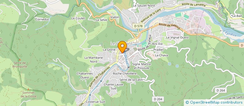 localisation de l'entreprise JBL  LE CHEYLARD