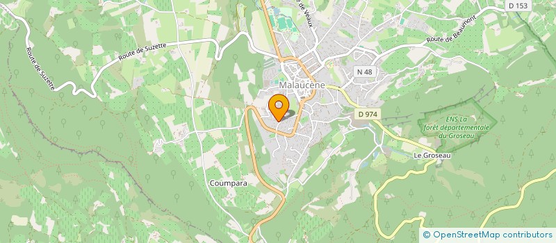 localisation de l'entreprise JBL TRANSPORTS à MALAUCENE