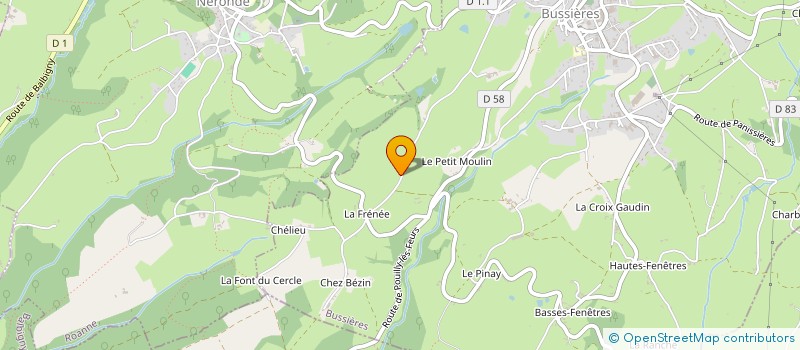 localisation de l'entreprise JBLF à BUSSIERES