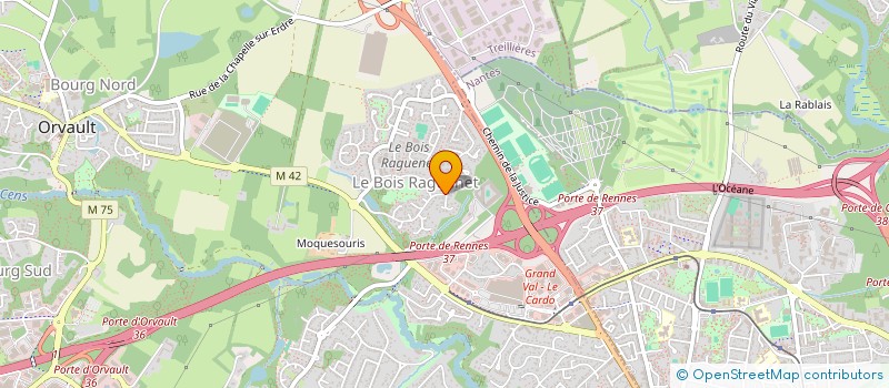 localisation de l'entreprise JBLF à ORVAULT