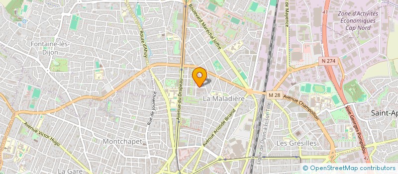 localisation de l'entreprise JBLFIBRE à DIJON