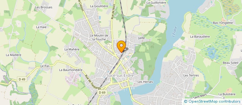 localisation de l'entreprise JBLP  SUCE-SUR-ERDRE