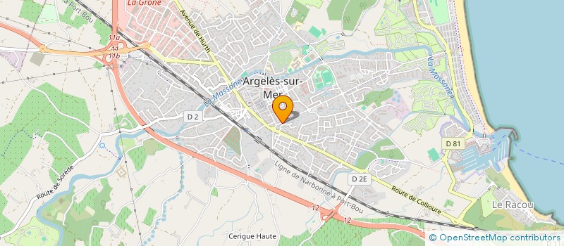 localisation de l'entreprise JBM à ARGELES-SUR-MER