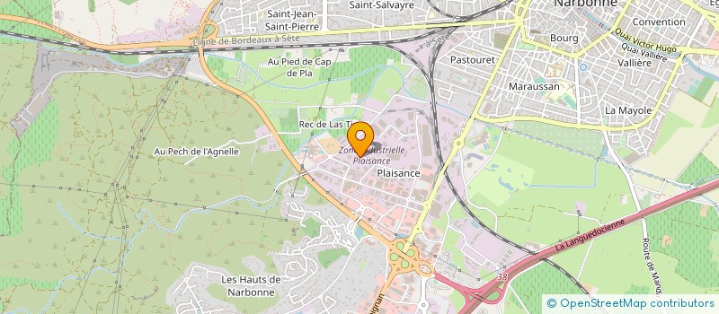 localisation de l'entreprise JBM AUTO DEPANNAGES à NARBONNE