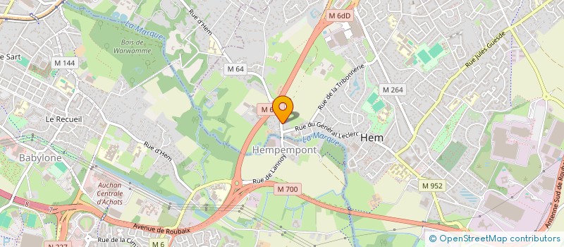 localisation de l'entreprise JBM AVENIR  HEM