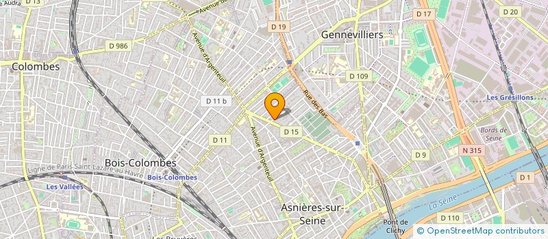 localisation de l'entreprise JBM BATIMENT à ASNIERES-SUR-SEINE