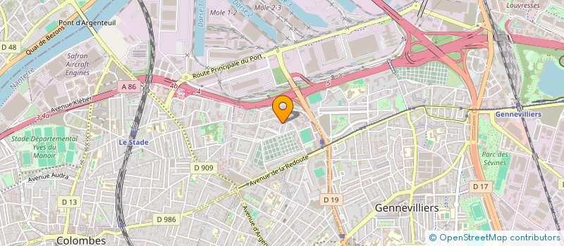 localisation de l'entreprise JBM FRET SERVICES  ASNIERES-SUR-SEINE