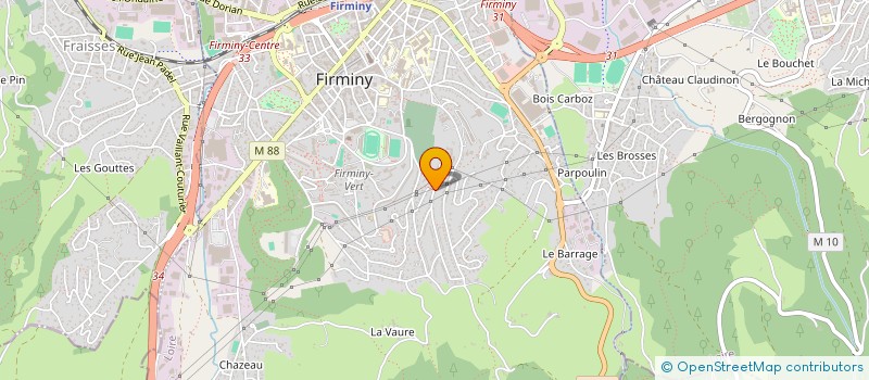 localisation de l'entreprise JBM MAINTENANCE à FIRMINY