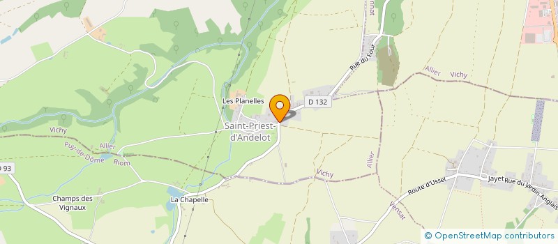 localisation de l'entreprise JBM RENOV'  SAINT-PRIEST-D'ANDELOT