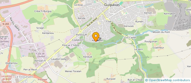 localisation de l'entreprise JBMADA  GUIPAVAS