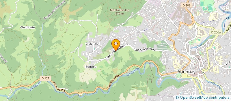 localisation de l'entreprise JBMAT à ANNONAY