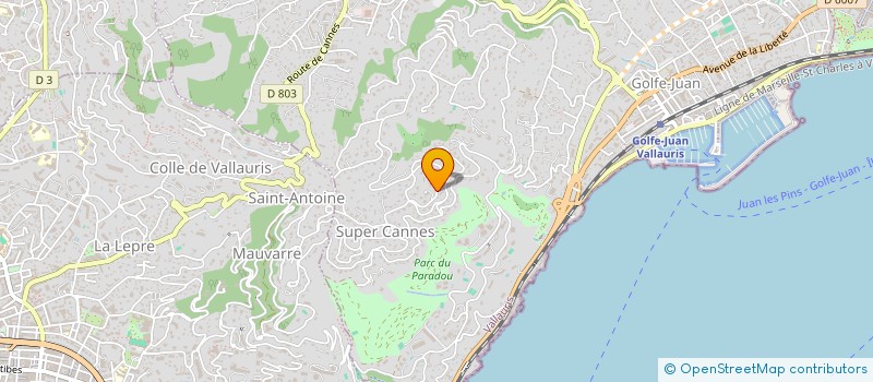 localisation de l'entreprise JBMB-SP à VALLAURIS