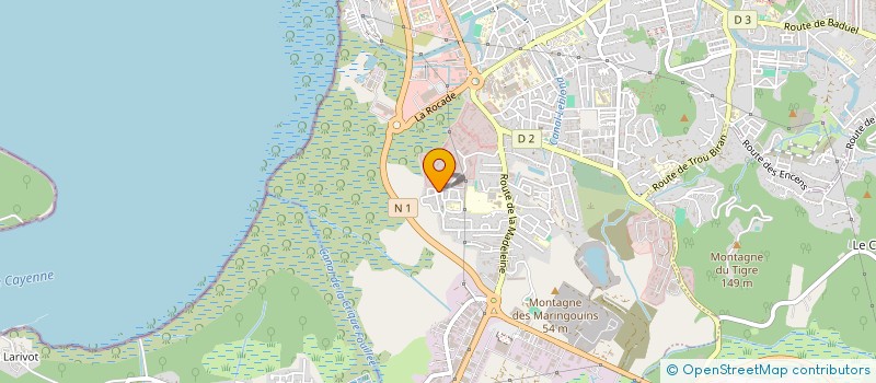 localisation de l'entreprise JBMELEC  CAYENNE