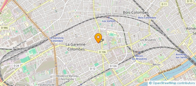 localisation de l'entreprise JBMG à LA GARENNE-COLOMBES