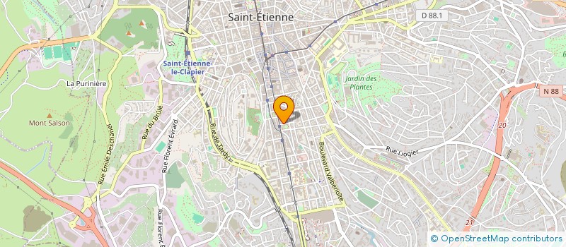 localisation de l'entreprise JBMH  SAINT-ETIENNE