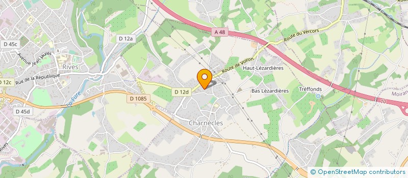 localisation de l'entreprise JBMR à CHARNECLES