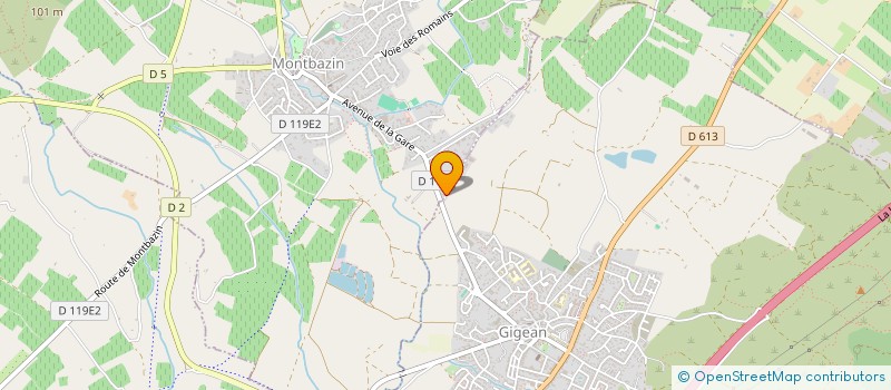 localisation de l'entreprise JBN-COM  MONTBAZIN