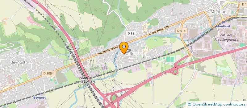 localisation de l'entreprise JBN ENVIRONNEMENT S.A.S.U à LA BOISSE