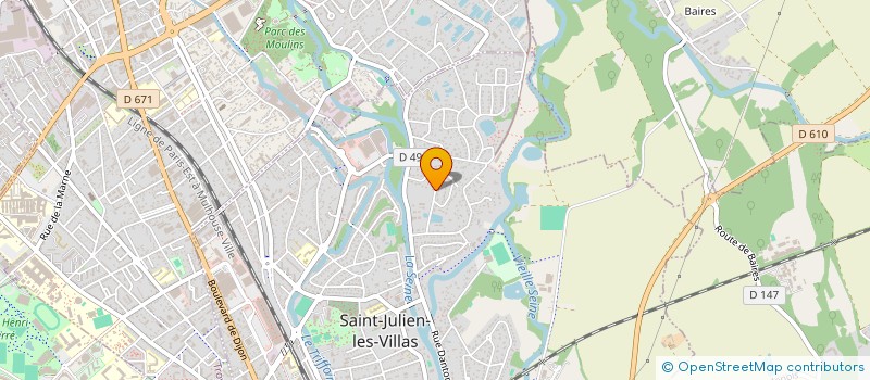 localisation de l'entreprise JBP à SAINT-JULIEN-LES-VILLAS