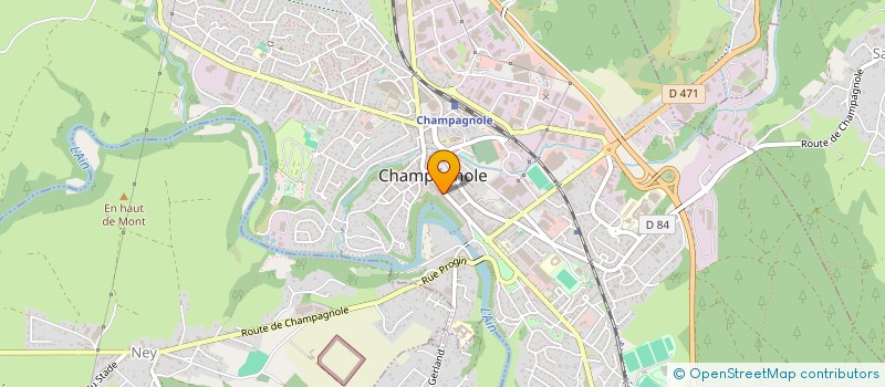 localisation de l'entreprise JBP IMMO  CHAMPAGNOLE