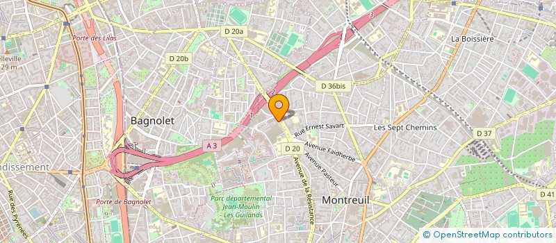localisation de l'entreprise JBP IMMO JAURES à MONTREUIL
