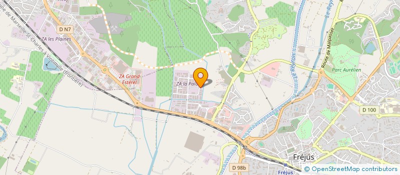 localisation de l'entreprise JBP PEINTURE EURL à FREJUS