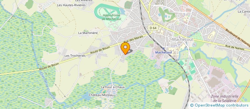 localisation de l'entreprise JBR IMMO  MACHECOUL-SAINT-MEME