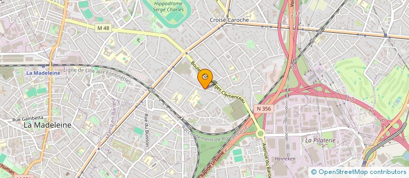 localisation de l'entreprise JBR MARCQ à MARCQ-EN-BARŒUL