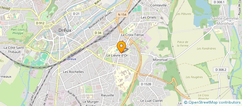 localisation de l'entreprise JBS à DREUX