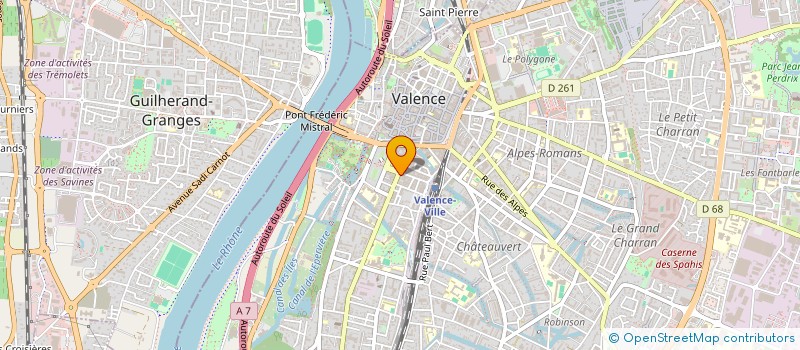 localisation de l'entreprise JBS  VALENCE