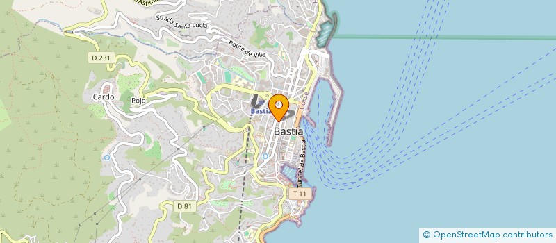 localisation de l'entreprise JBS à BASTIA