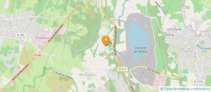 localisation de l'entreprise JBS  SAINT-ROMAIN-EN-GIER