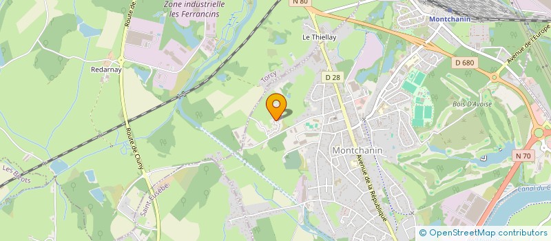 localisation de l'entreprise JBS  MONTCHANIN