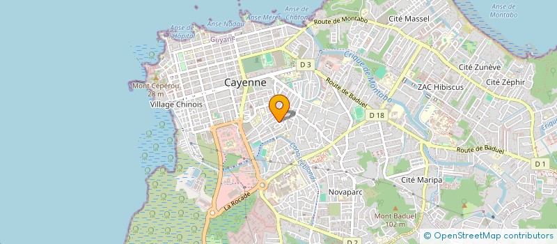 localisation de l'entreprise JBS ENTRETIEN/MAINTENANCE  CAYENNE