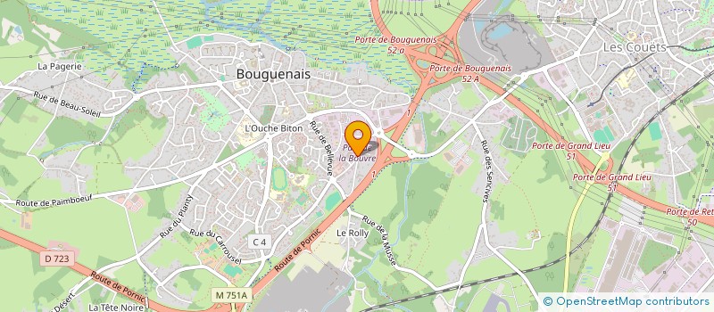 localisation de l'entreprise JBS GUTENBERG à BOUGUENAIS