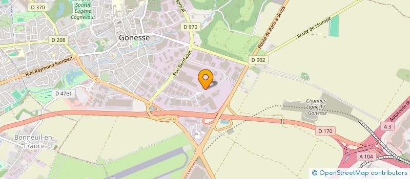 localisation de l'entreprise JBS IMPORT EXPORT à GONESSE