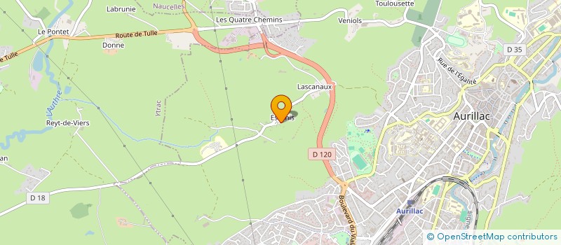 localisation de l'entreprise JBS INVEST II à AURILLAC
