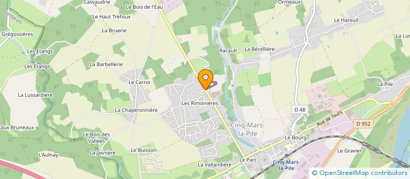 localisation de l'entreprise JBS-MCA  CINQ-MARS-LA-PILE