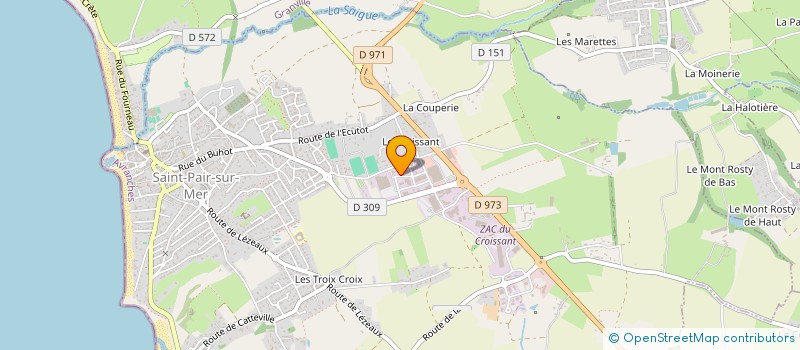 localisation de l'entreprise JBS PROPRETE  SAINT-PAIR-SUR-MER