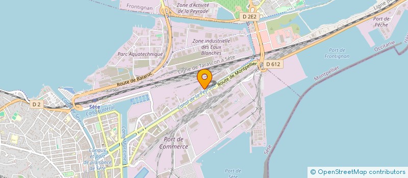 localisation de l'entreprise JBS TRANSPORTS à SETE