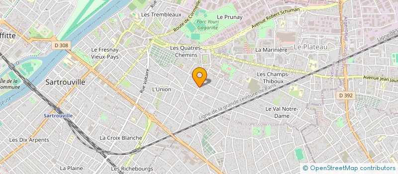 localisation de l'entreprise JBSOFT à SARTROUVILLE